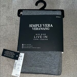 Simply Vera Vera Wang Gray Capri Leggings